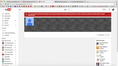  Kênh YouTube của VTV dừng hoạt động do vi phạm bản quyền