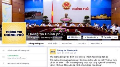  Không có "phủ sóng" thông tin Chính phủ trên Facebook